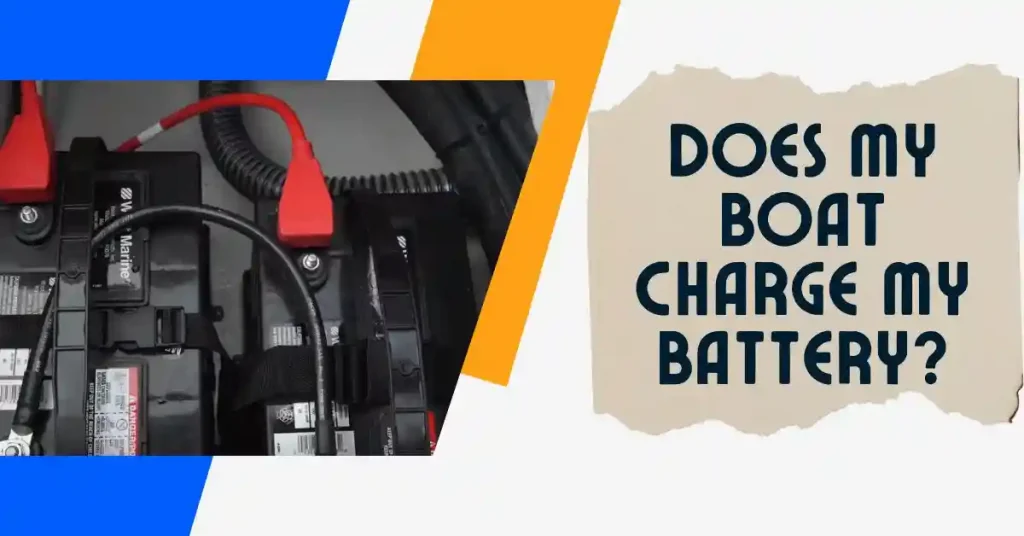 does my boat motor charge my battery